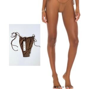 NWT Riot Swim Bixi Bikini Bottom Brown Sugar XL